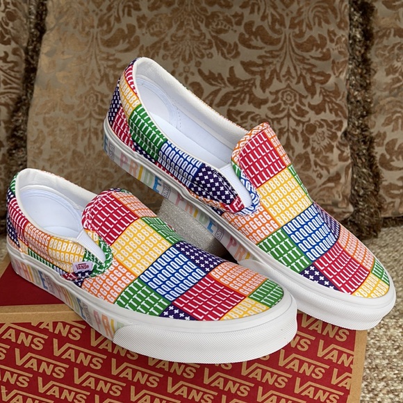 Vans Classic Slip On Pride Multi/True White men’s - Picture 7 of 16